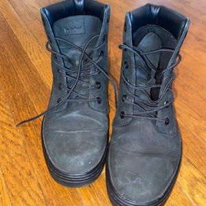 Timberland ankle boots.